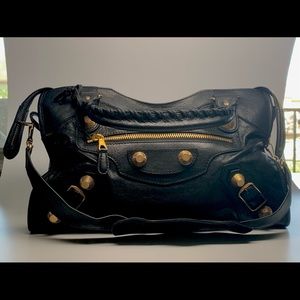 Balenciaga Giant 21 Gold Motorcycle City Bag